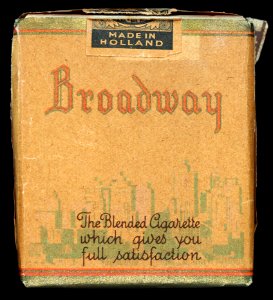 Broadway cigarettes pack, back