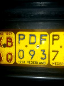 Bromfietsplaatje 1998