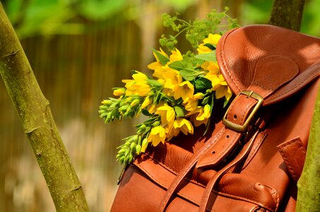 Buckle leather seam leather goods