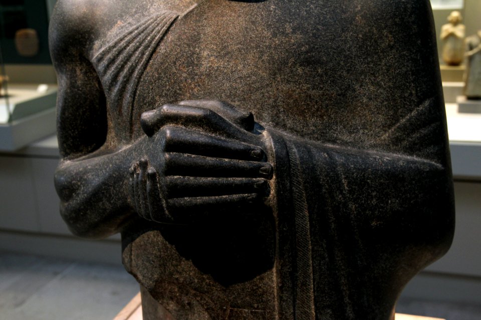 British Museum Middle East 14022019 ME 122910 Statue of Gudea 7 Hands 3703