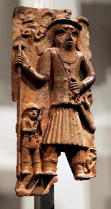 British Museum Room 25 Cast brass plaque from Benin City 17022019 5083