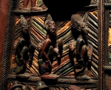 British Museum Room 25 Pair of door panels Olowe Yoruba Detail 17022019 4957