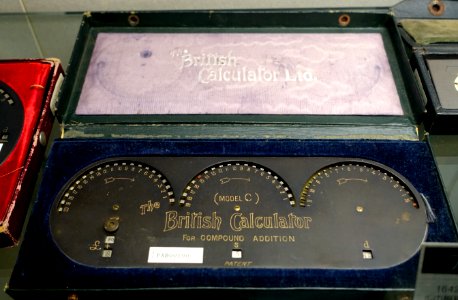 British Calculator Model C - Ridai Museum of Modern Science, Tokyo - DSC07504