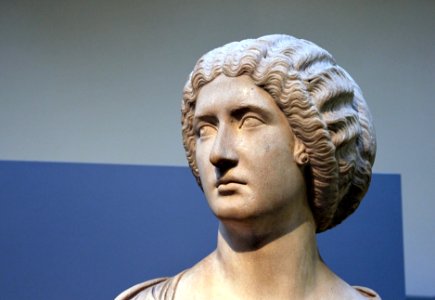 British Museum Roman Empire 18022019 Marble bust Faustina Minor or Lucilla 5869 photo