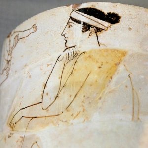 British Museum Room 20a Bosanquet Painter Seated woman Detail 19022019 6608