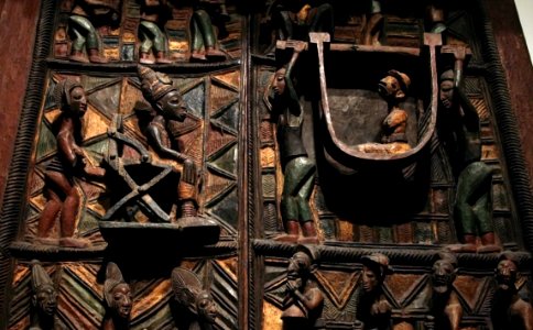 British Museum Room 25 Pair of door panels Olowe Yoruba Detail 17022019 4950