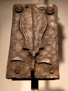 British Museum Room 25 Cast brass plaque from Benin City 17022019 5096