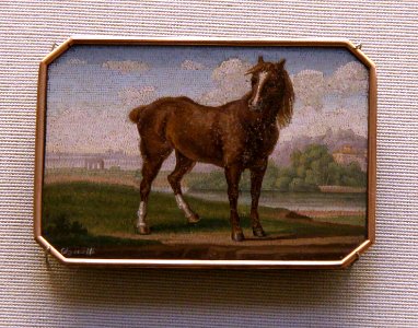 British Museum Micromosaics Horse in a landscape Antonio Aguatti 21022019 7920