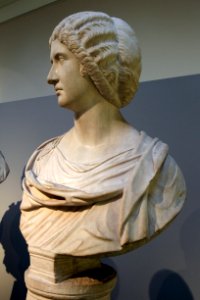 British Museum Roman Empire 18022019 Marble bust Faustina Minor or Lucilla 5872 photo