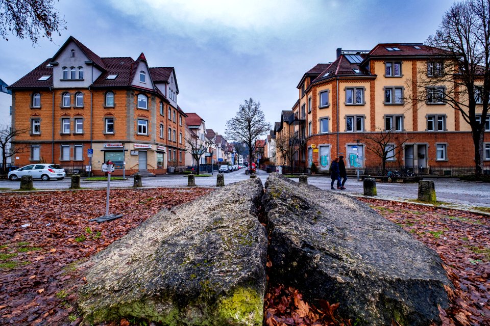 Brunnen vor der Eberhardskirche in Tübingen