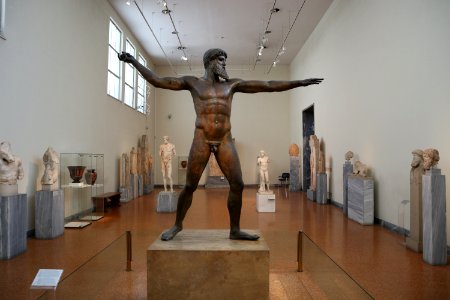 Bronze statue of Zeus or Poseidon from Artemision, Euboea. ca. 460 BC