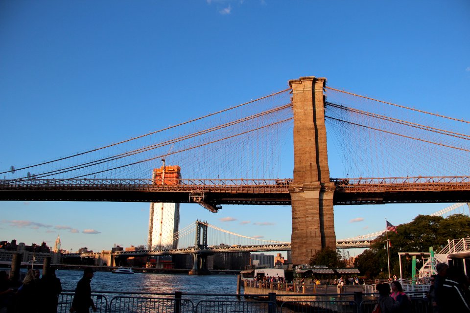 Brooklyn Bridge viewed from Brooklyn Bridge park, Sept 2017