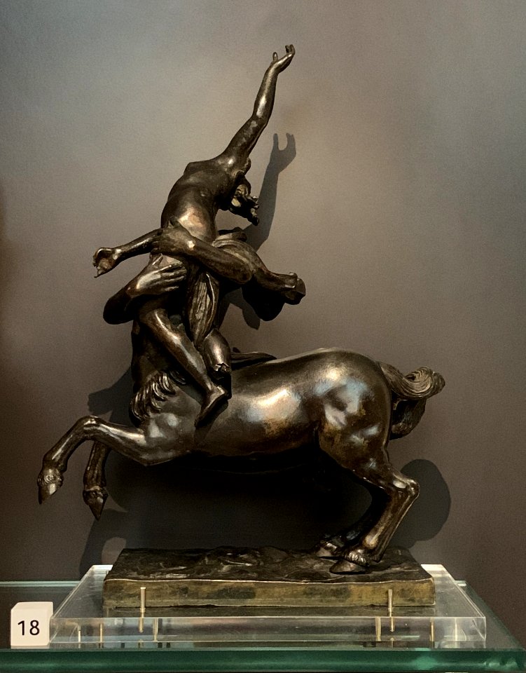 Bronze group of the centaur Nessus carrying off Deianira, by Francesco Fanelli, London, 17th century BC, National Museum of Scotland