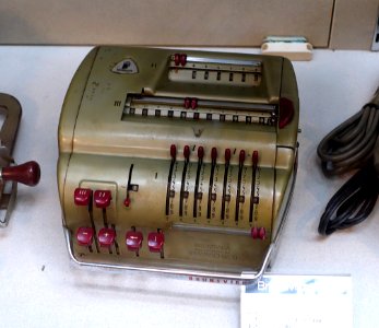 Brunsviga 11E calculator - Ridai Museum of Modern Science, Tokyo - DSC07650