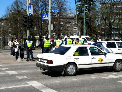 Bronze Soldier and Estonian Police photo