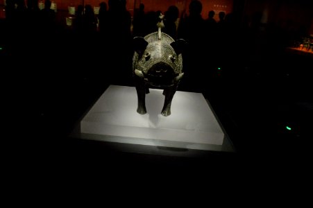 Bronze Shi (wild boar) Zun, Shang dynasty, Hunan Museum, 2018070602