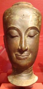 Bronze Buddha head, central Thailand, Ayutthaya, 17th century, San Diego Museum of Art