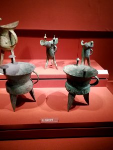 Bronze Jia with Animal Face Patterns, Shang dynasty, Hunan Museum