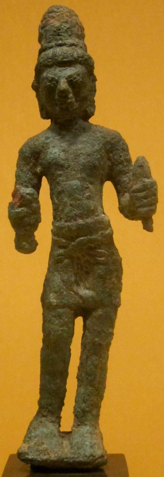 Bronze statue of Maitreya from Thailand, 7th century, Honolulu Academy of Arts