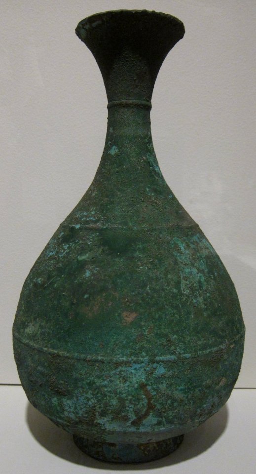 Bronze bottle from Korea, Koryo period (918-1392), Honolulu Museum of Art