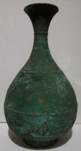 Bronze bottle from Korea, Koryo period (918-1392), Honolulu Museum of Art