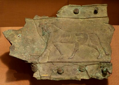 Bronze bands - Nabu Temple, Khorsabad - Oriental Institute Museum, University of Chicago - DSC07568