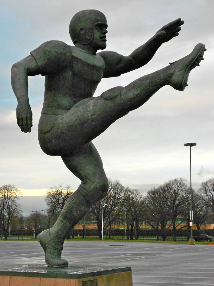 Brown punter Philly art