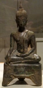 Bronze seated Buddha, Thailand, Sukhothai kingdom, 14th-15th century, Honolulu Academy of Arts photo