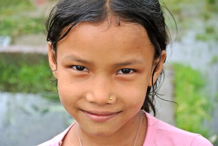 Portrait young face