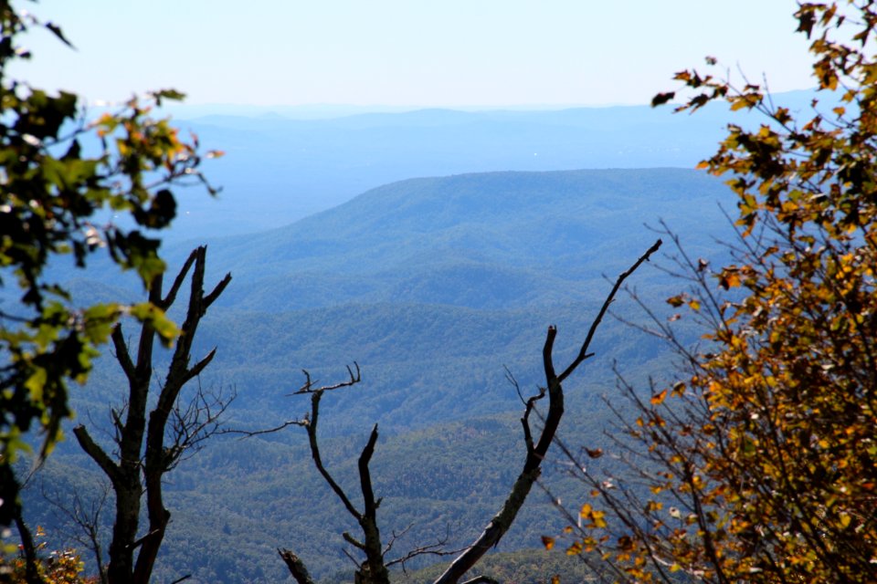 Brown Mountain from Grandfather Mountain, Oct 2016