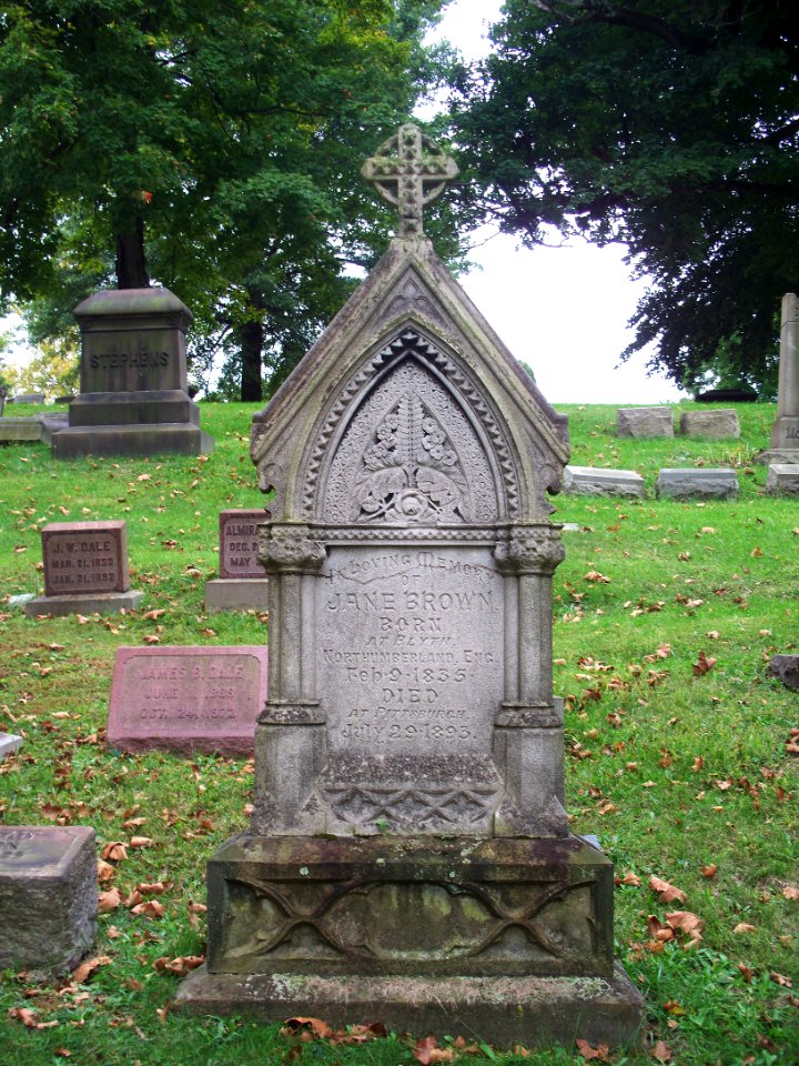 Brown (Jane), Homewood Cemetery, 2015-10-02, 01
