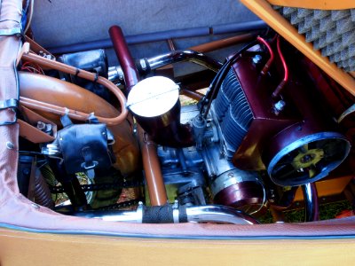 Brown Velorex engine pic3