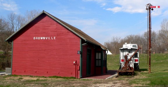 Brownville, Nebraska RR depot 1