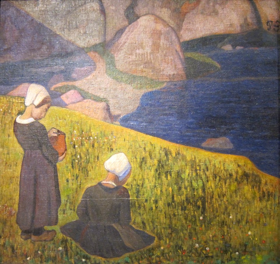 Breton Women in a Seaside Field by Paul Gauguin, San Diego Museum of Art