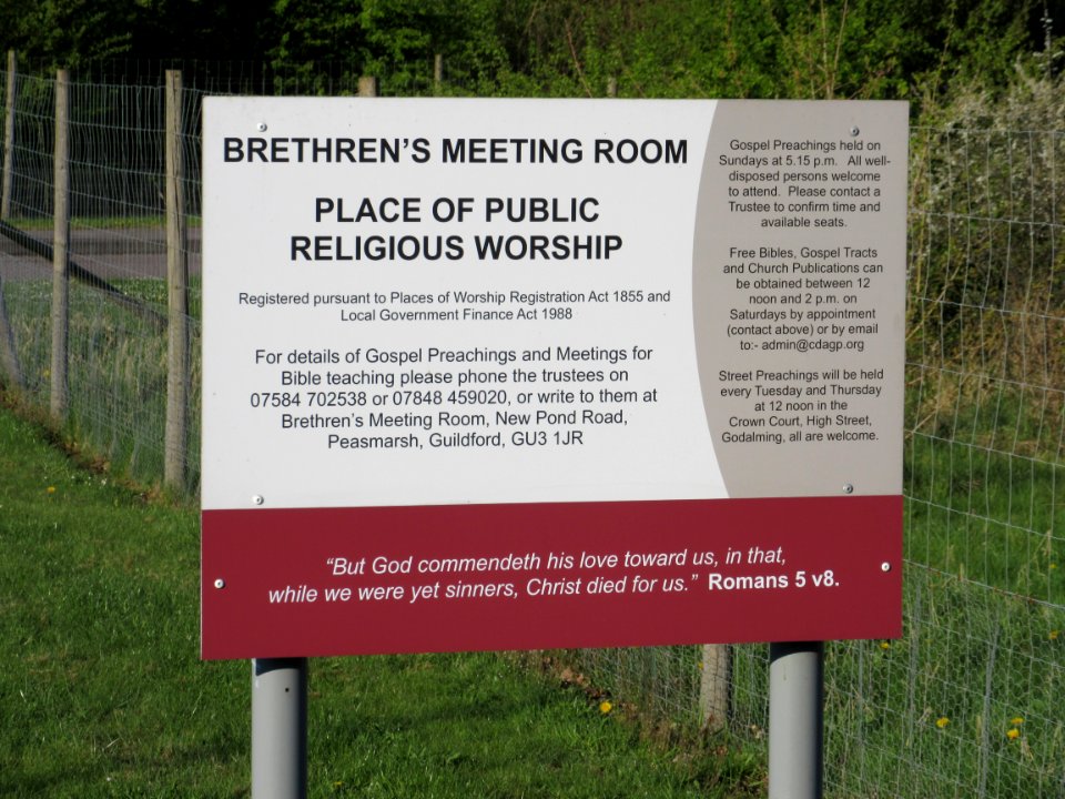 Brethren Meeting Room, New Pond Road, Artington, near Guildford (April 2015) (1)