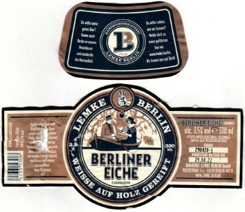 Brauerei Lemke Berlin GmbH - Berliner Eiche, Weisse Auf Holz Gereift