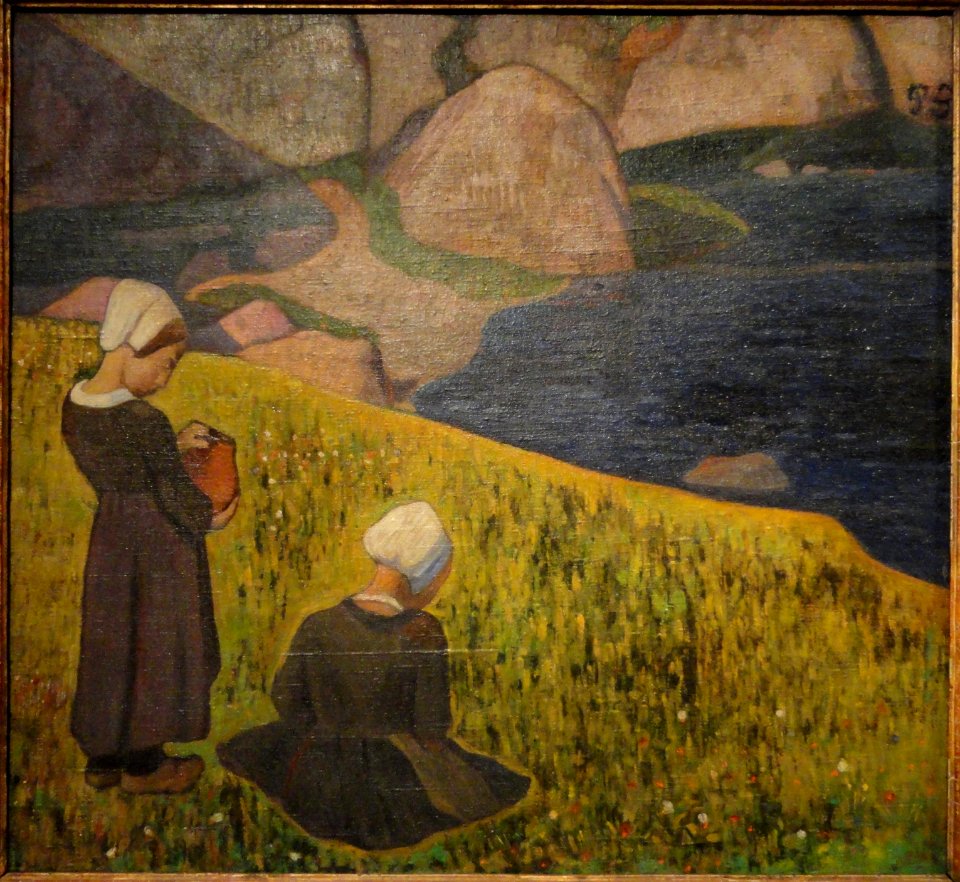 Breton Women in a Seaside Field by Paul Gauguin, 1889-1890 - San Diego Museum of Art - DSC06715