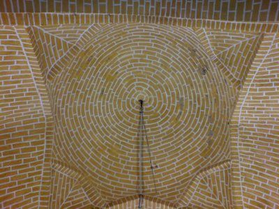 Brick roof of Nishapur Jameh Mosque - after Fajr Salat 6 9 2013 4