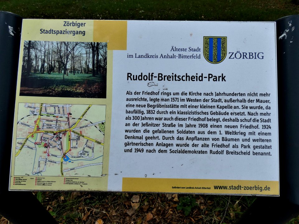 Breitscheidpark Zörbig Info