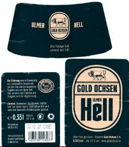 Brauerei Gold Ochsen - Gold Ochsen Ulmer Hell