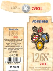 Brauerei Aldersbach, Frhr. v. Aretin GmbH & Co. KG - Aldersbacher 1268er Zwickl