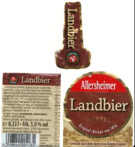 Brauerei Allersheim GmbH - Landbier Dunkel