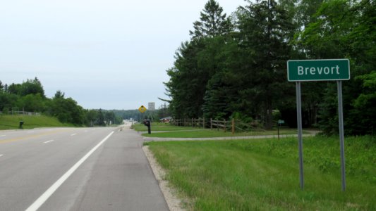Brevort, Michigan sign