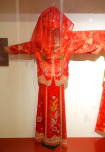 Bride's costume, Ho Chi Minh City, 1990 - Vietnamese Women's Museum - Hanoi, Vietnam - DSC04414