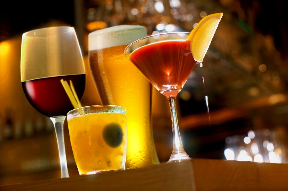 Cocktails alcohol drinks