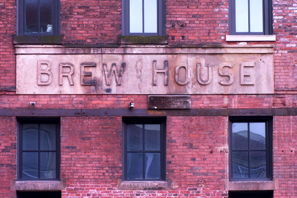 Brew House and Malt Hopper Inscriptions, Duquesne Brewery, South Side, Pittsburgh, 2020-01-25