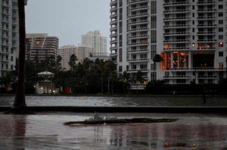 Brickell Key extra high tide