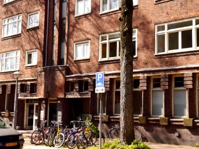 Brick house facades in old Amsterdam city - free photo, Fons Heijnsbroek photo