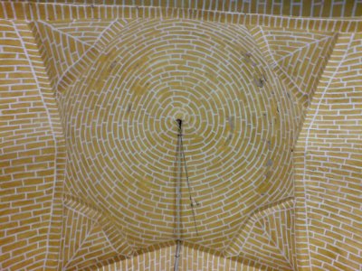 Brick roof of Nishapur Jameh Mosque - after Fajr Salat 6 9 2013 1