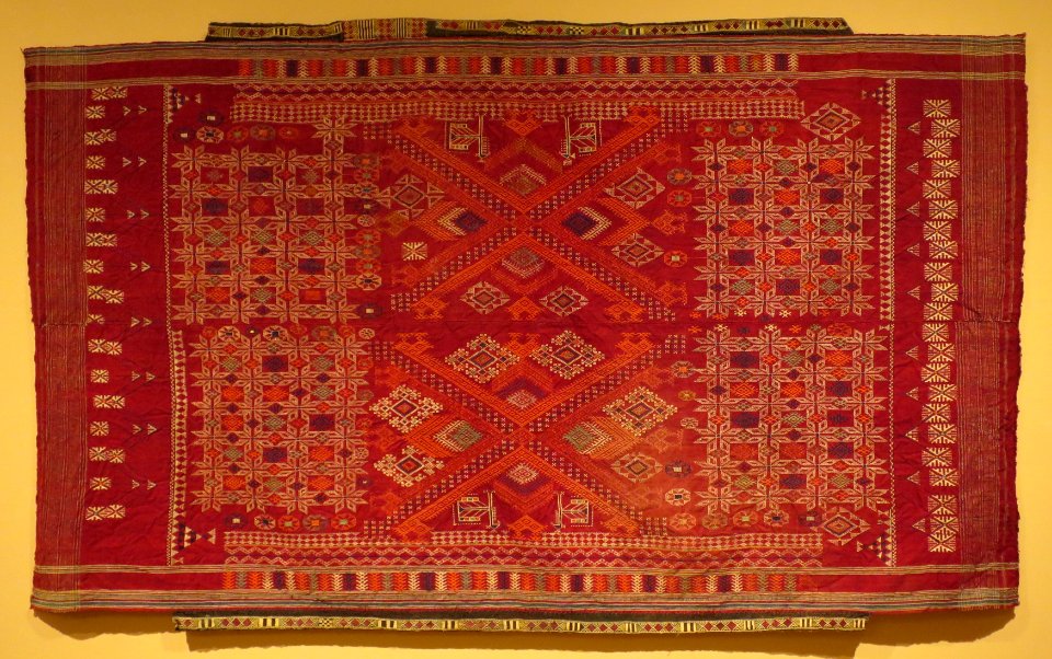 Bridal shawl, Punjab, India, Honolulu Museum of Art 2548